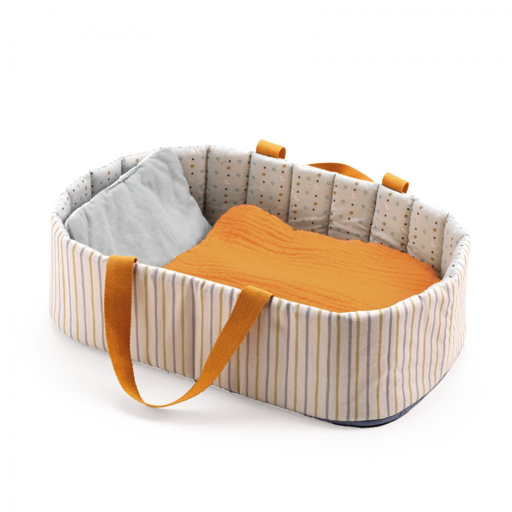 Mózeskosár halvány kékes - Szerepjátékhoz - Bassinet Blue Lines - DJ07845